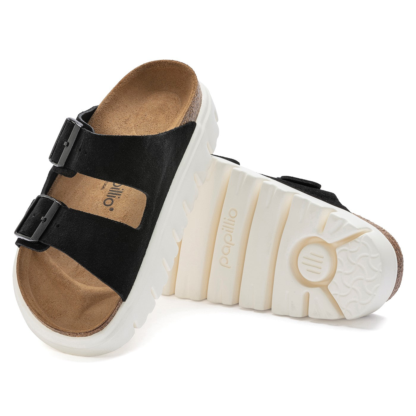 Birkenstock Arizona suede leather chunky -Black