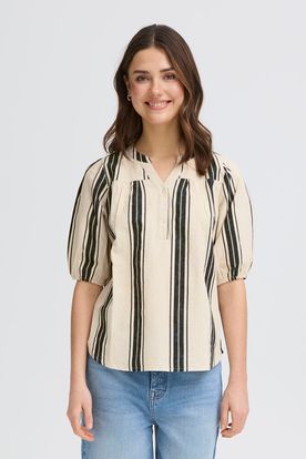 Fransa WIDE STRIPE METEORITE - White