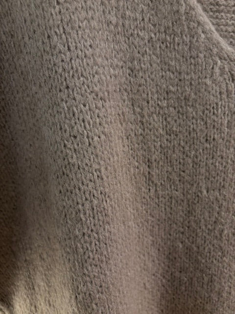 Italian collection Drop Sleeve V-Neck Mohair Jumper (Natural Fibres)2257