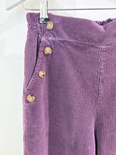 Italian collection Corduroy Button Pocket Wide Leg Trouser 5653