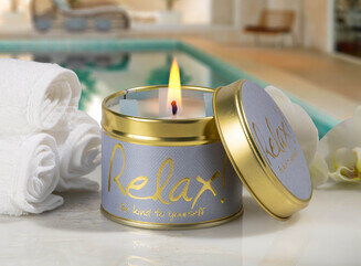Lily Flame Relax Scented Candle