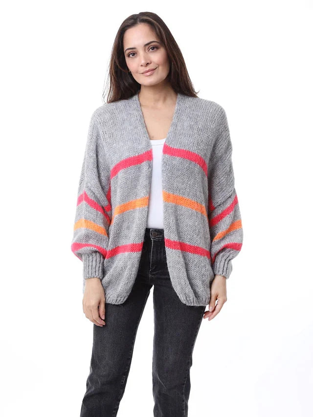 Kris ana Mohair mix cardigan - grey