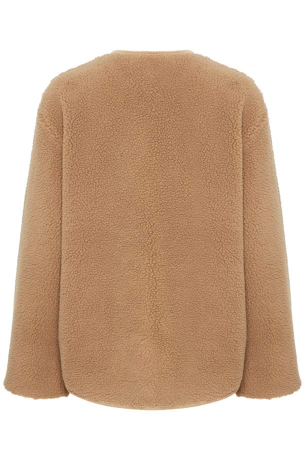 Byoung - Bycotty fleece teddy jacket tigers eye