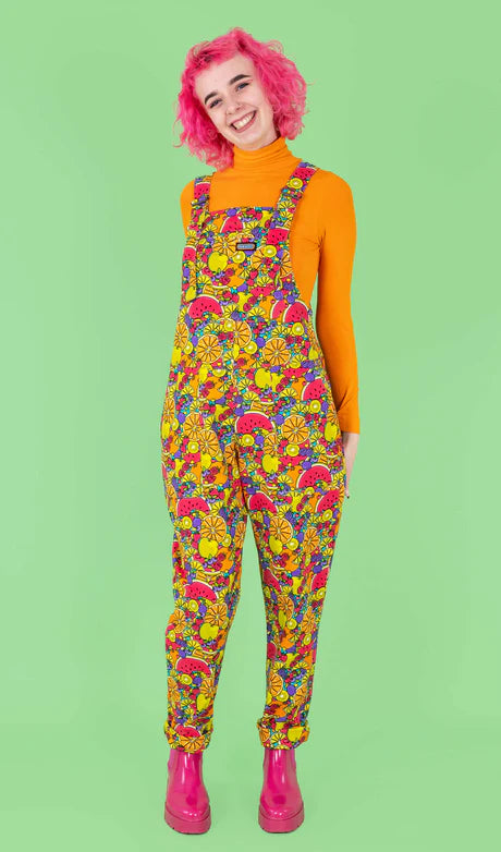 Run & Fly tutti frutti stetch twill dangarees