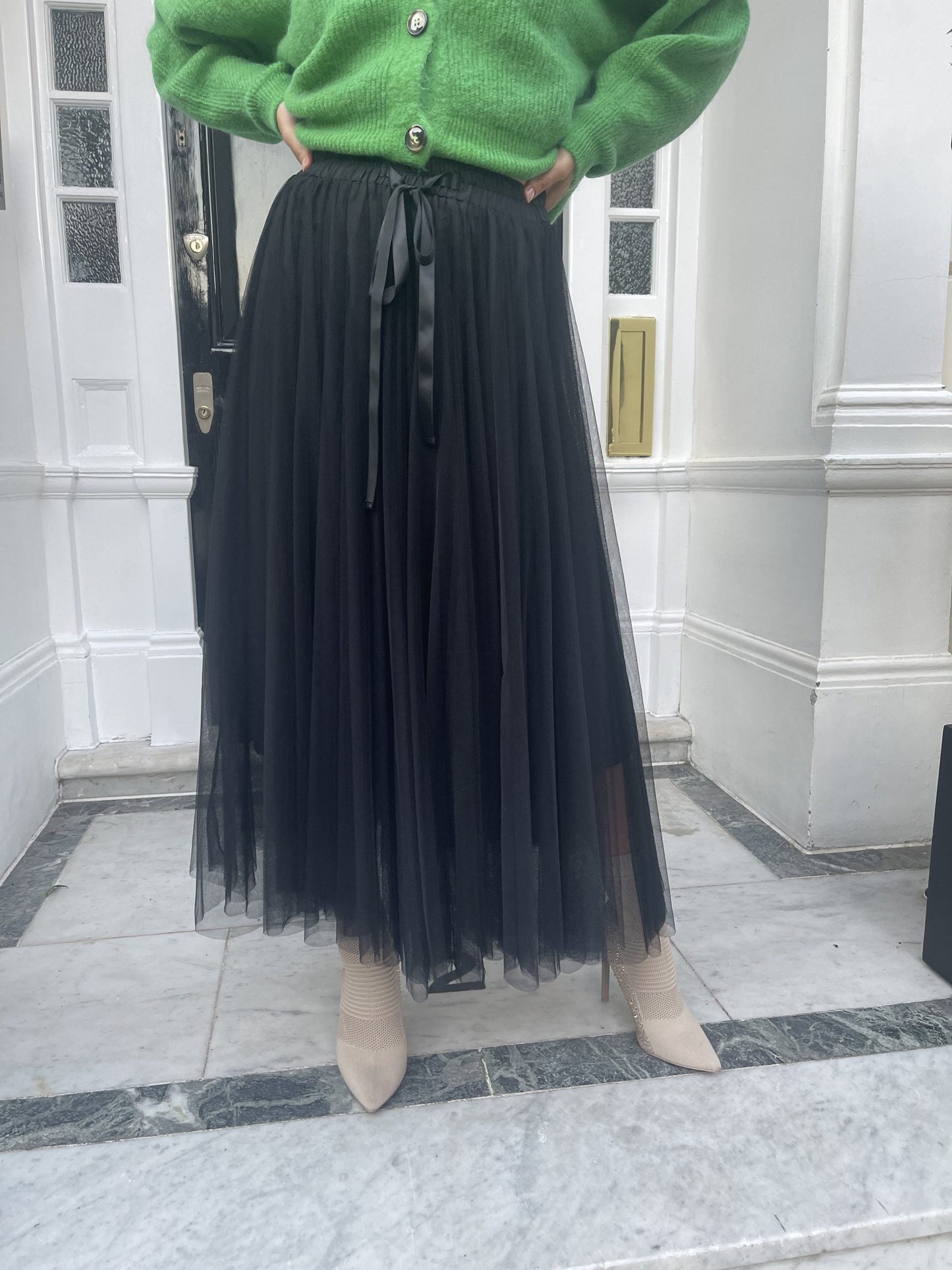 Tulle layer skirt - Black