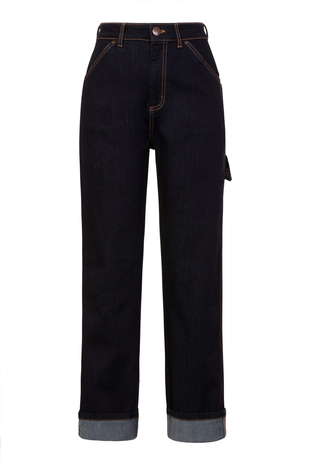 Hell Bunny Dark Denim Carpenter Jeans