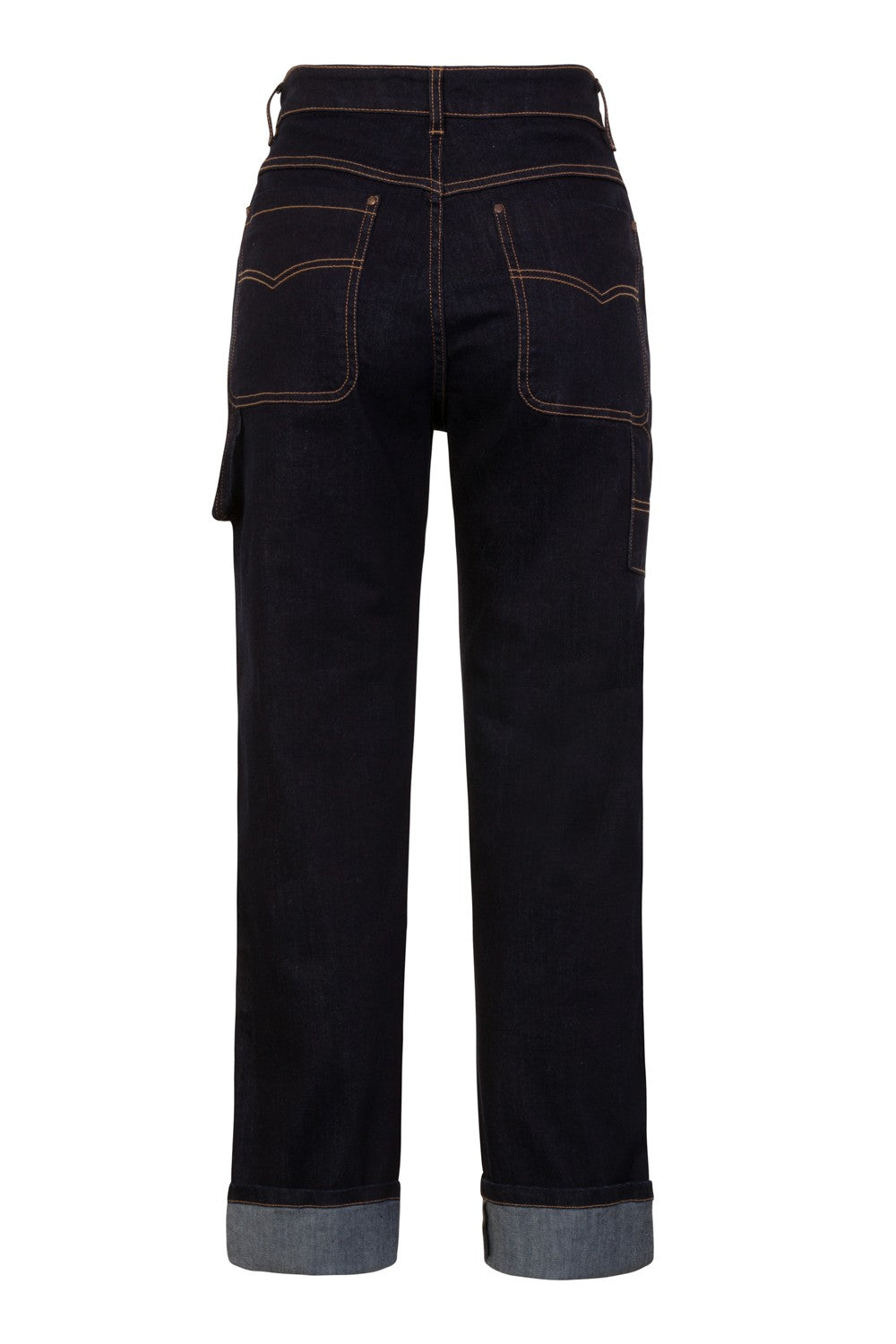 Hell Bunny Dark Denim Carpenter Jeans