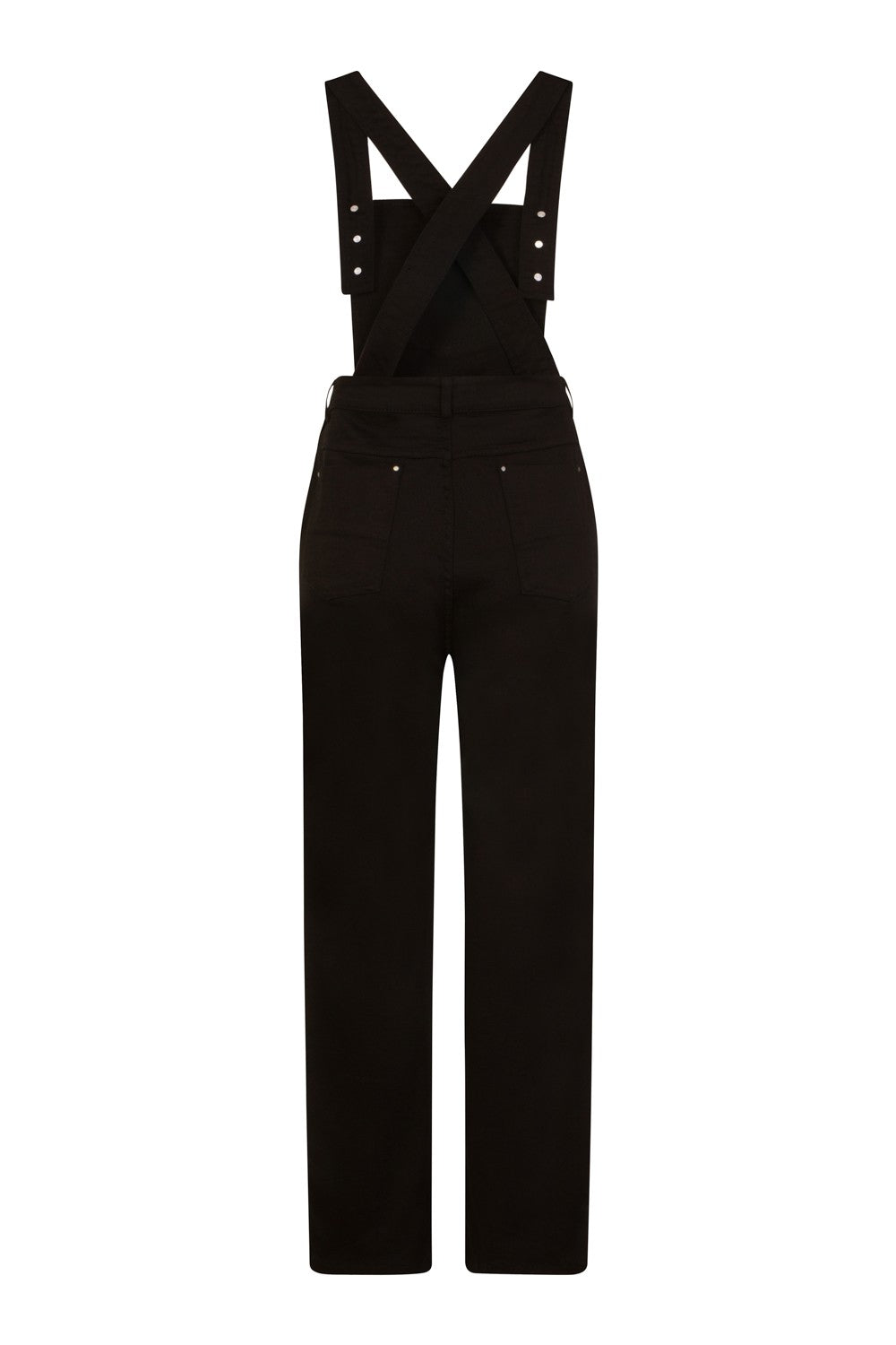 Hell Bunny Elly May Black Dungarees