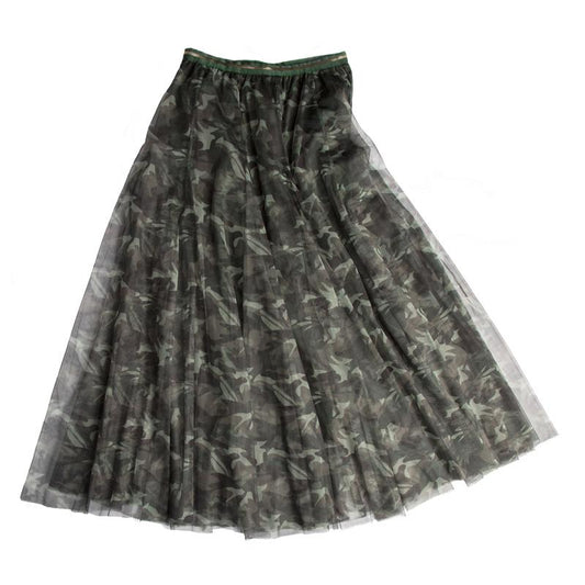 Last true angel tulle layer skirt in Camo print