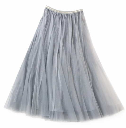Last true angel tulle layer skirt in Sliver