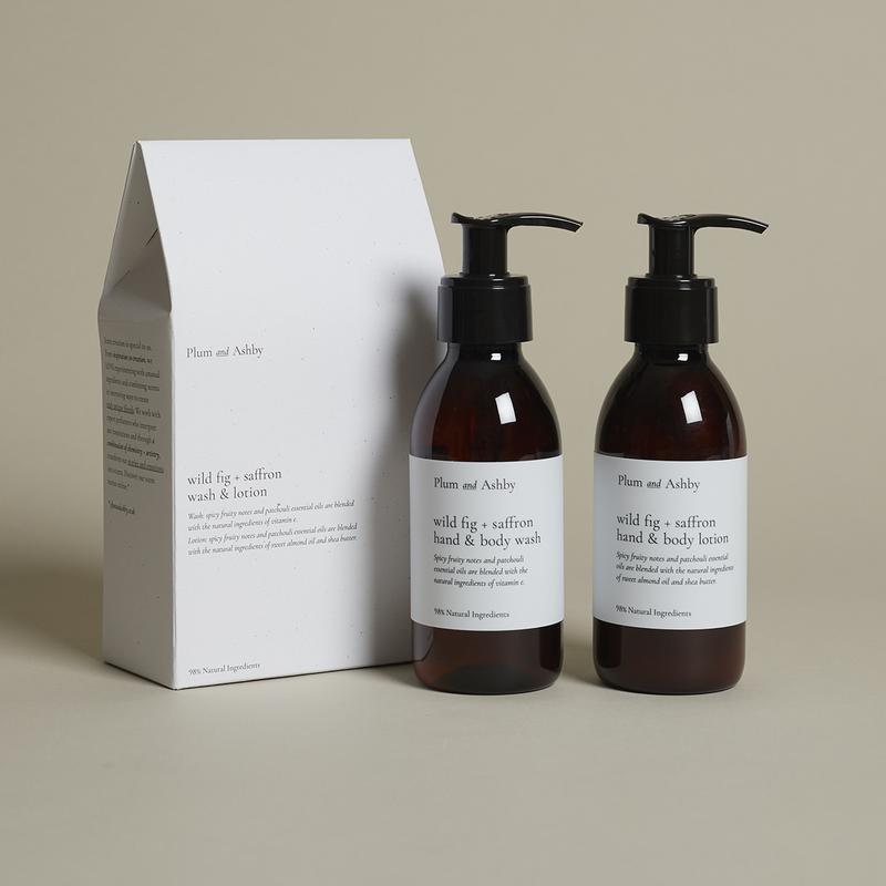 Plum & Ashby / Gift Set Wild Fig & Saffron / Wash & Lotion / Fig Boutique
