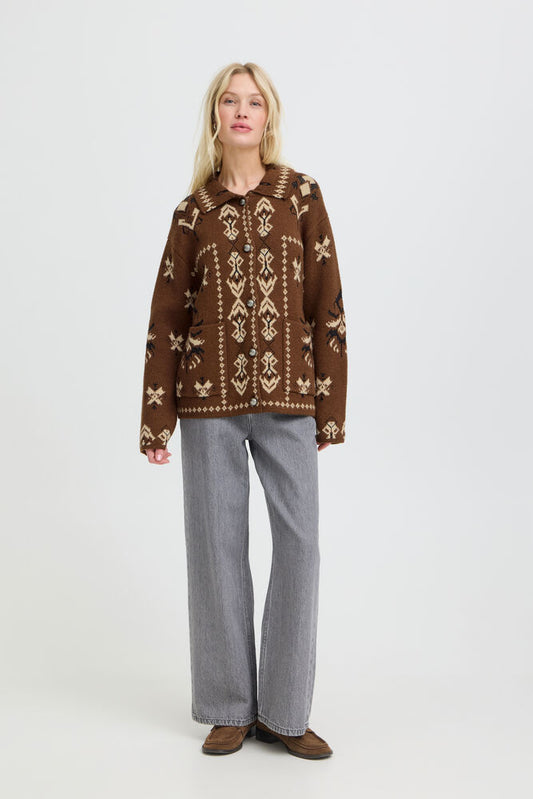 Byoung BYORLI JACQUARD CARDIGAN