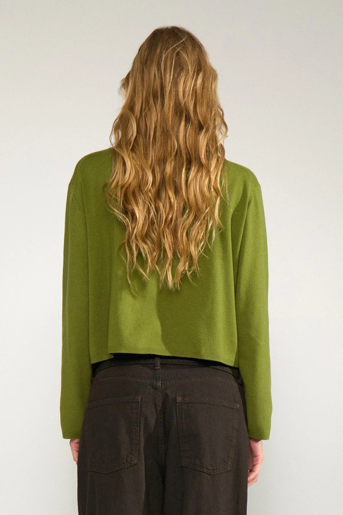 Numph NUCARMA CROP PULLOVER - Calla Green