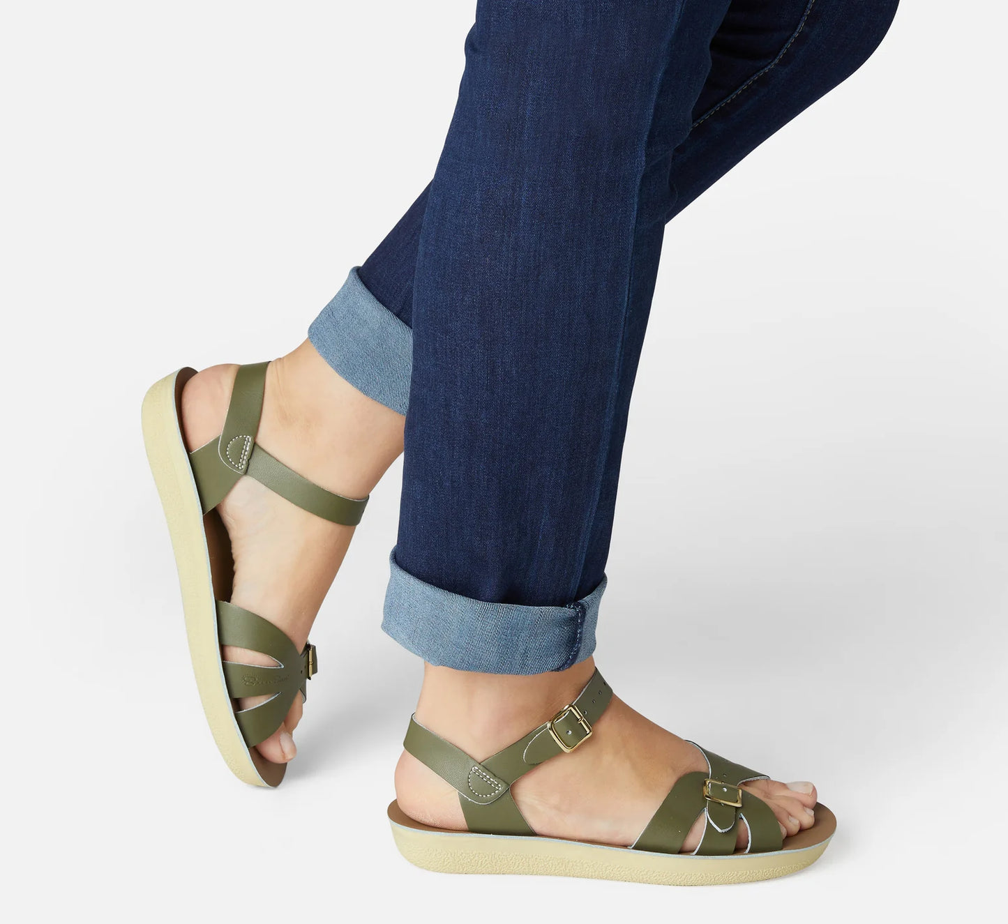 Saltwater Boardwalk Olive Womens Sandal