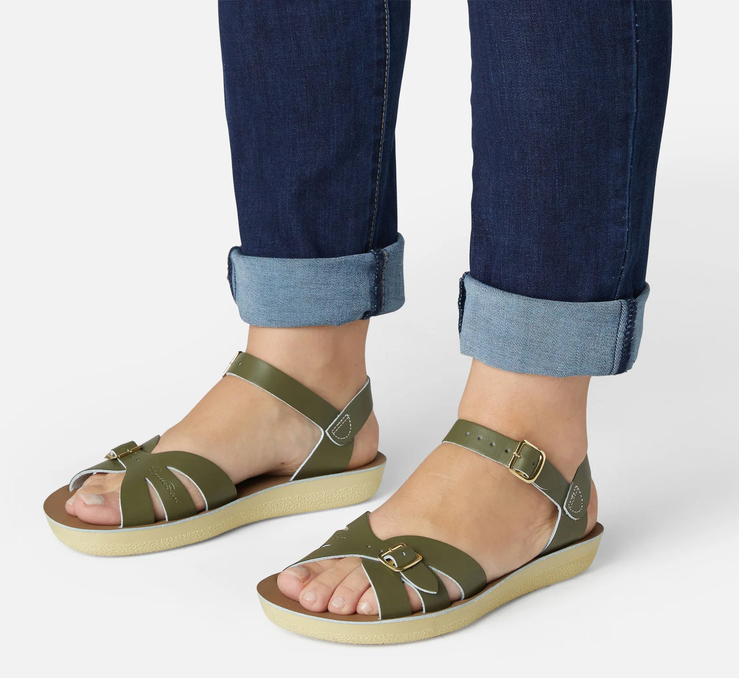 Saltwater Boardwalk Olive Womens Sandal