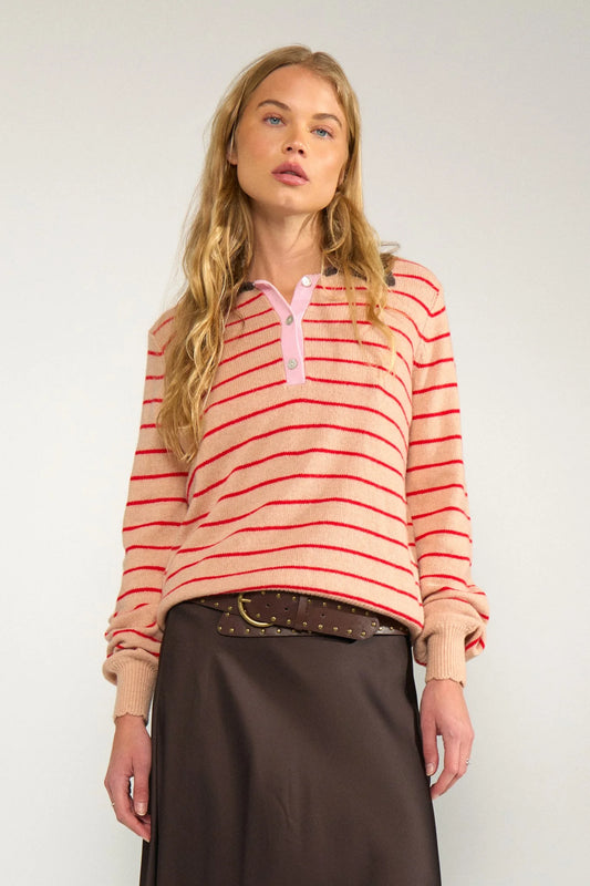 Numph NULUCINDA STRIPE PULLOVER - Roebuck