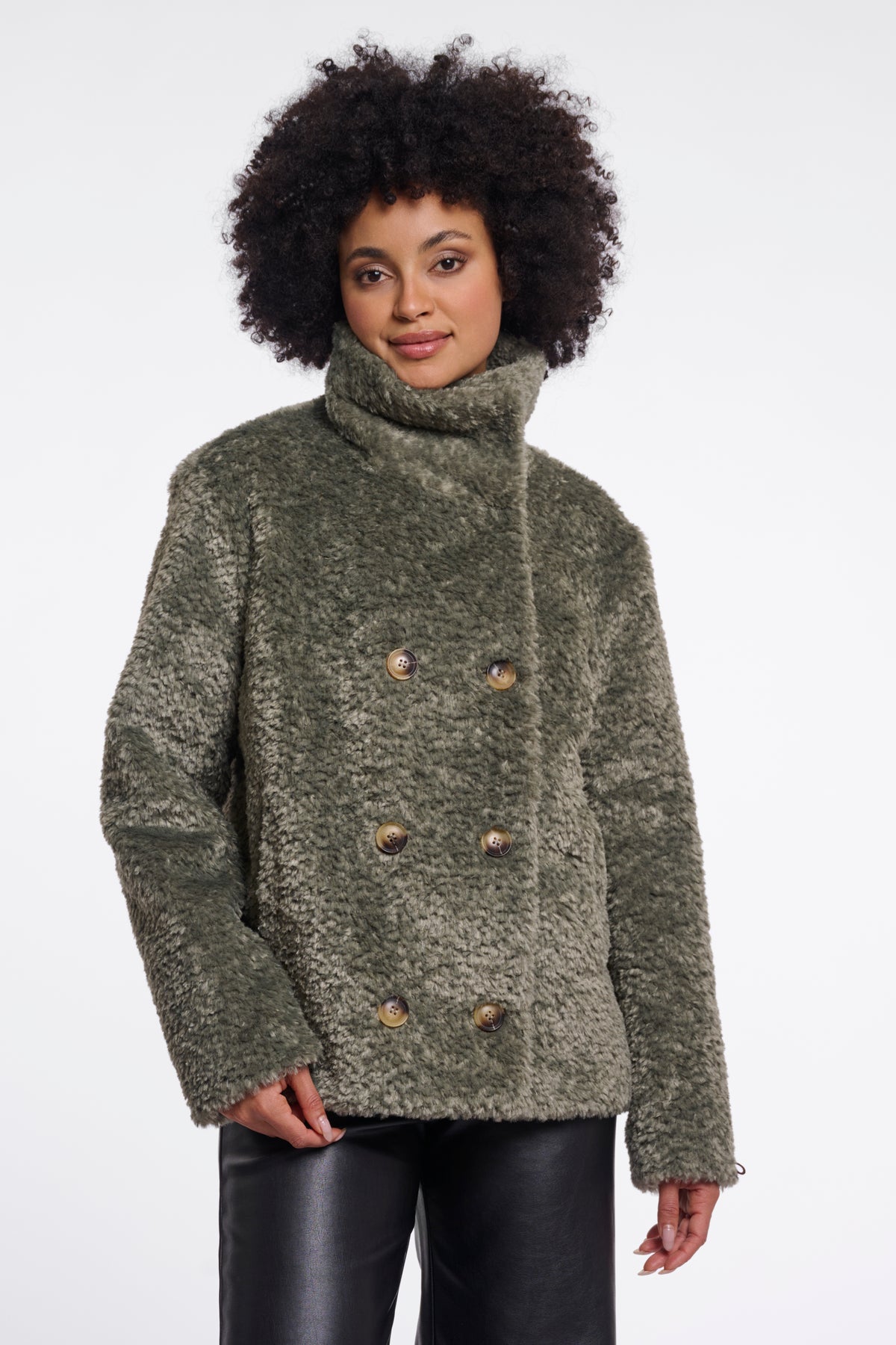 Rino & pelle Brune short double breasted jacket