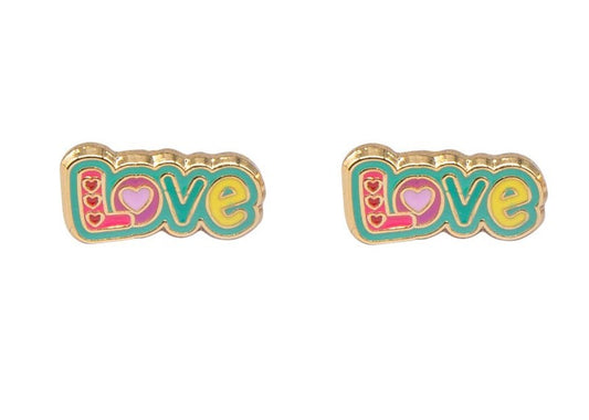 Earring Enamel love