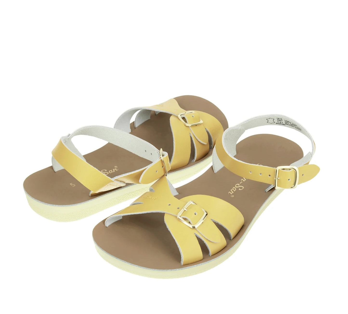 Saltwater Boardwalk Butter Yellow Womens Sandal