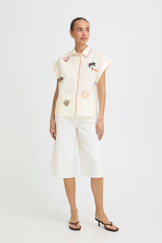 Byoung BYJESSEL EMB SHIRT