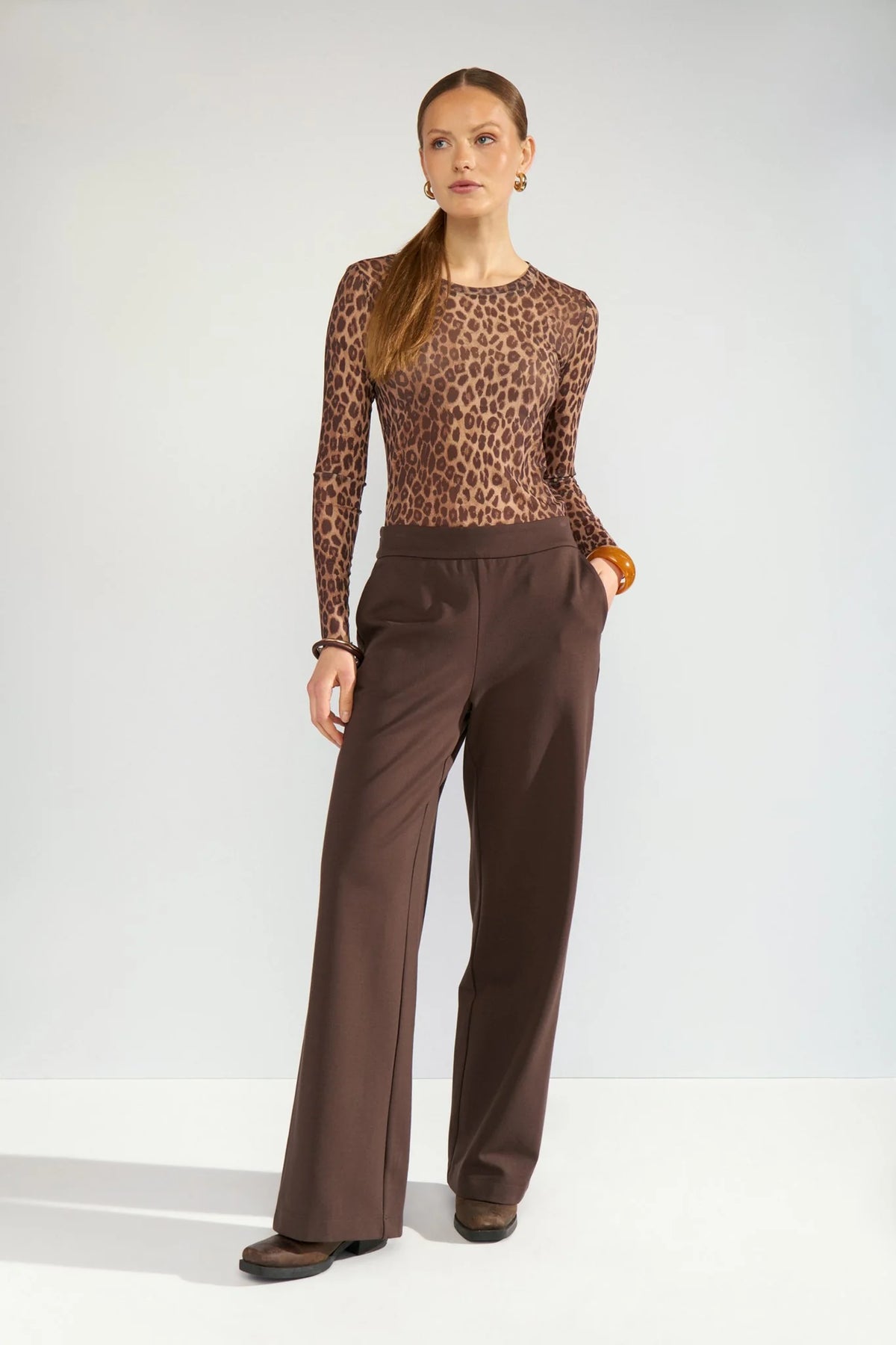 Numph NULIONIS BLOUSE - Tiger´s Eye