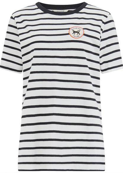 Sugarhill Maggie T-shirt - Off White/Black, Lucky Cat