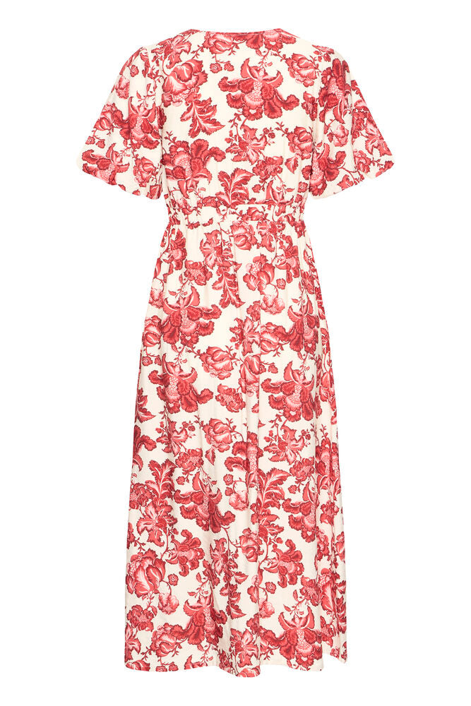 Ichi RED FLORAL PRINT - Red dress
