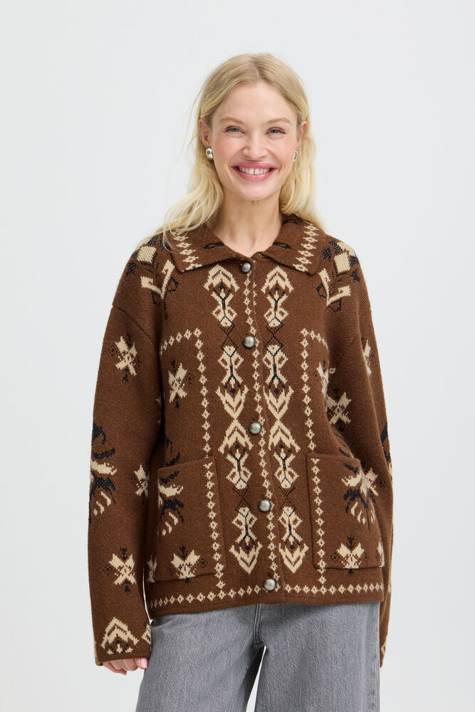 Byoung BYORLI JACQUARD CARDIGAN