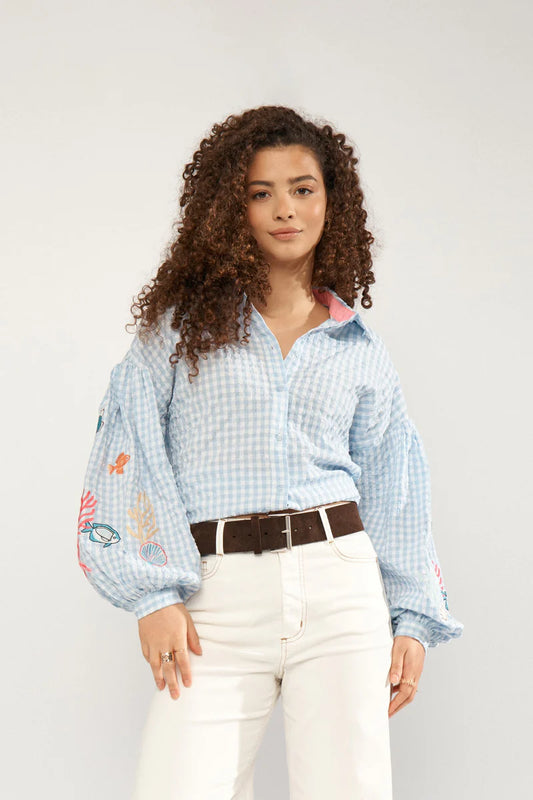 Numph NUSURFER SHIRT - Placid Blue