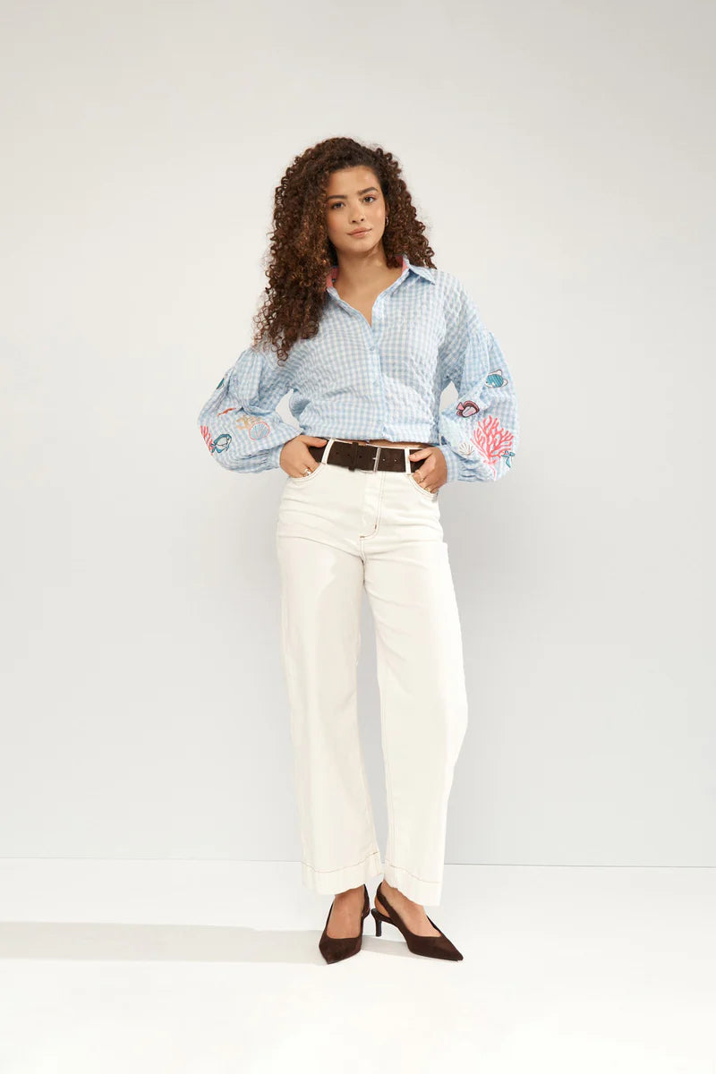 Numph NUSURFER SHIRT - Placid Blue