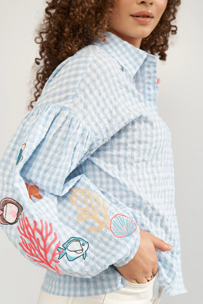 Numph NUSURFER SHIRT - Placid Blue
