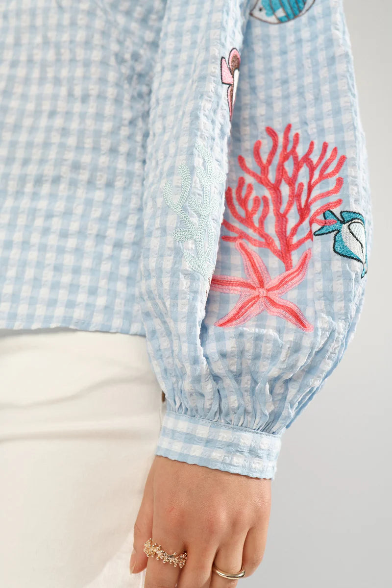 Numph NUSURFER SHIRT - Placid Blue