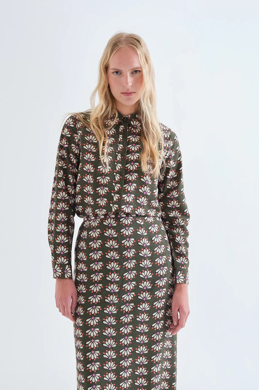 Compania Fantastica Geometric Print Shirt