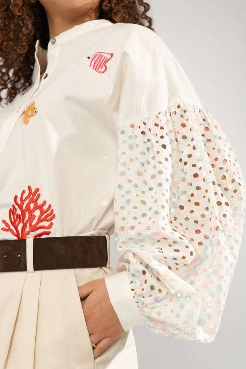 Numph NUMARISA SHIRT - Bright White