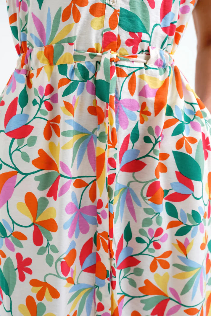 Compania fanstastica lotto print midi dress