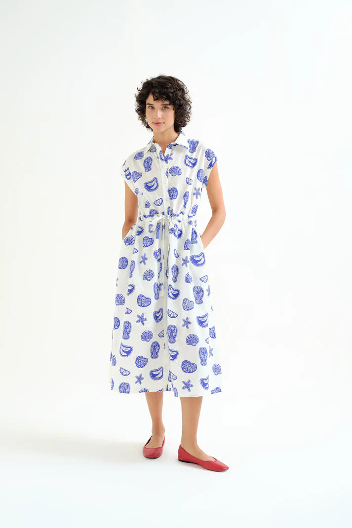 Compania Fantastica lobster print midi dress