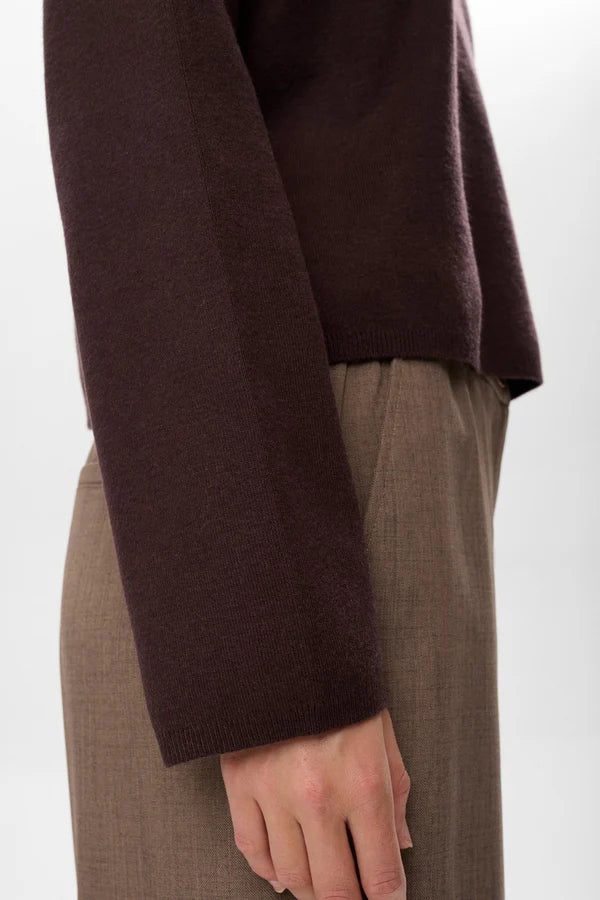 Numph NUCARMA CROP PULLOVER - Black Coffee