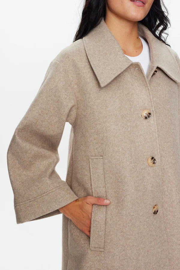 Nukimberly coat -sesame