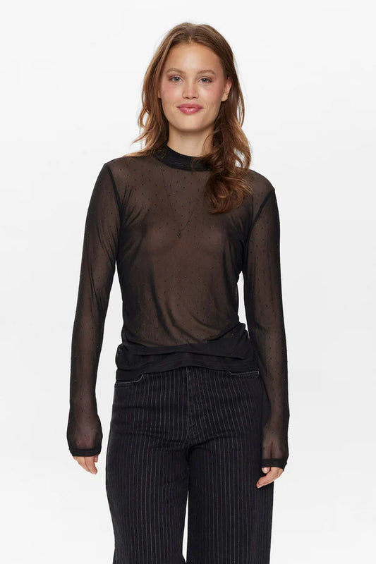 Numph nusatty mesh blouse