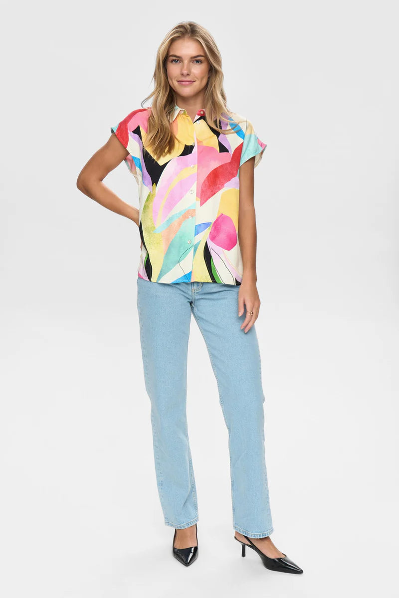 Numph NUADELINE SL SHIRT - Peony