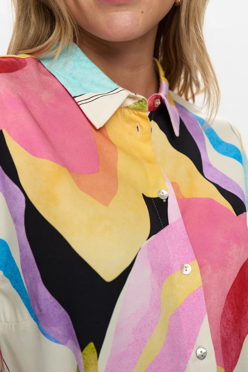 Numph NUADELINE SL SHIRT - Peony