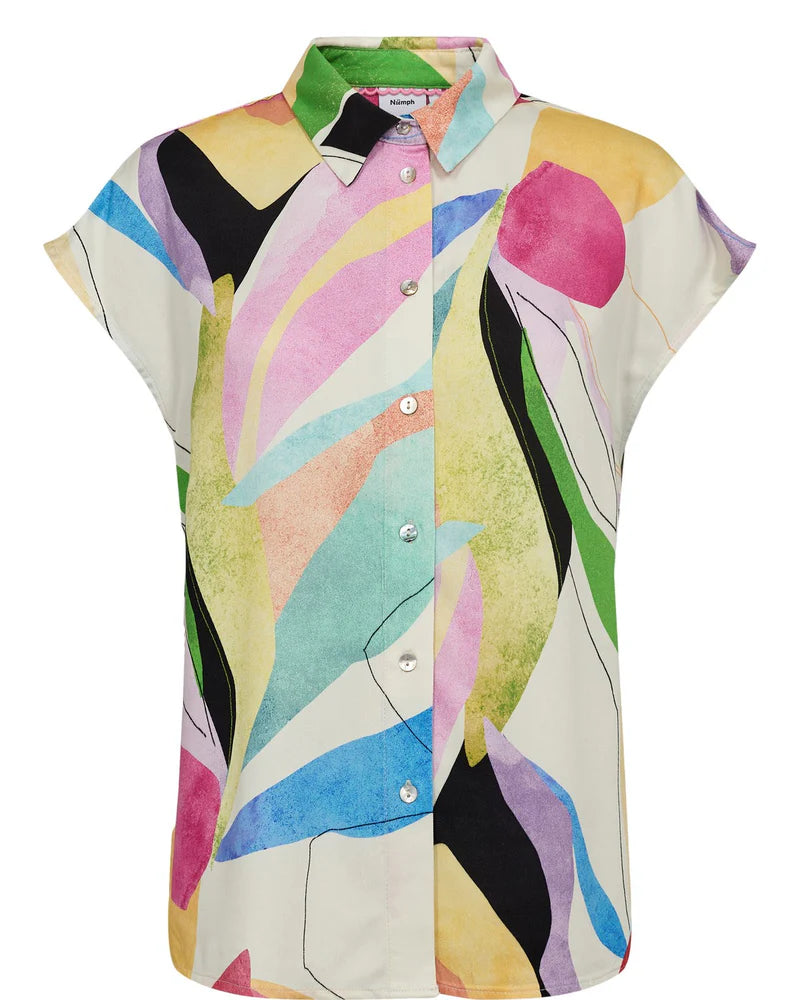 Numph NUADELINE SL SHIRT - Peony