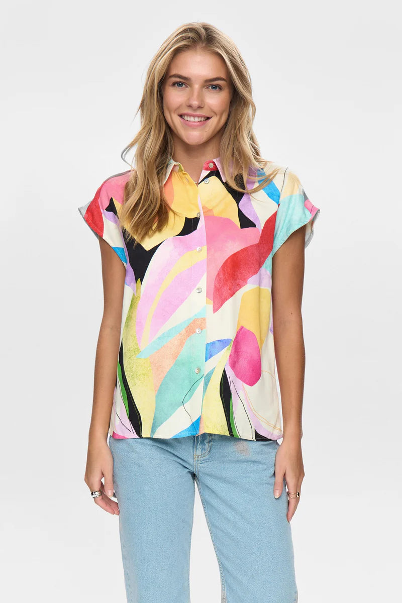 Numph NUADELINE SL SHIRT - Peony
