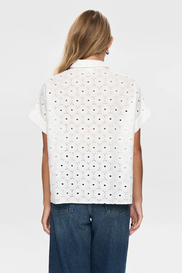 Numph NUPALMA SLEEVELESS SHIRT - Bright White