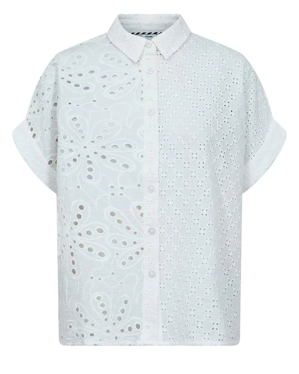 Numph NUPALMA SLEEVELESS SHIRT - Bright White
