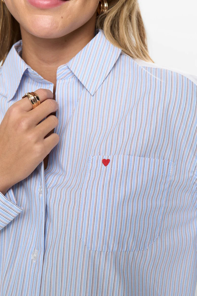 Numph NUSAMMIE SHIRT - Airy Blue