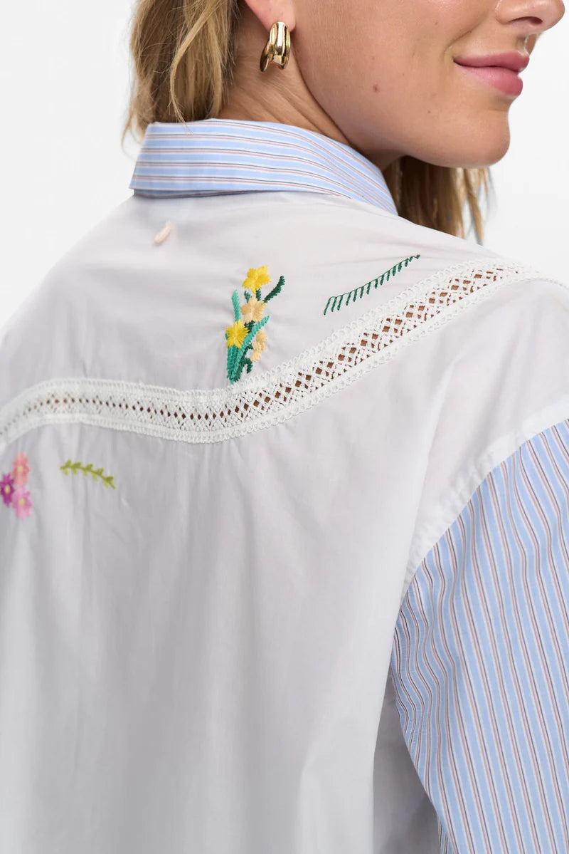 Numph NUSAMMIE SHIRT - Airy Blue