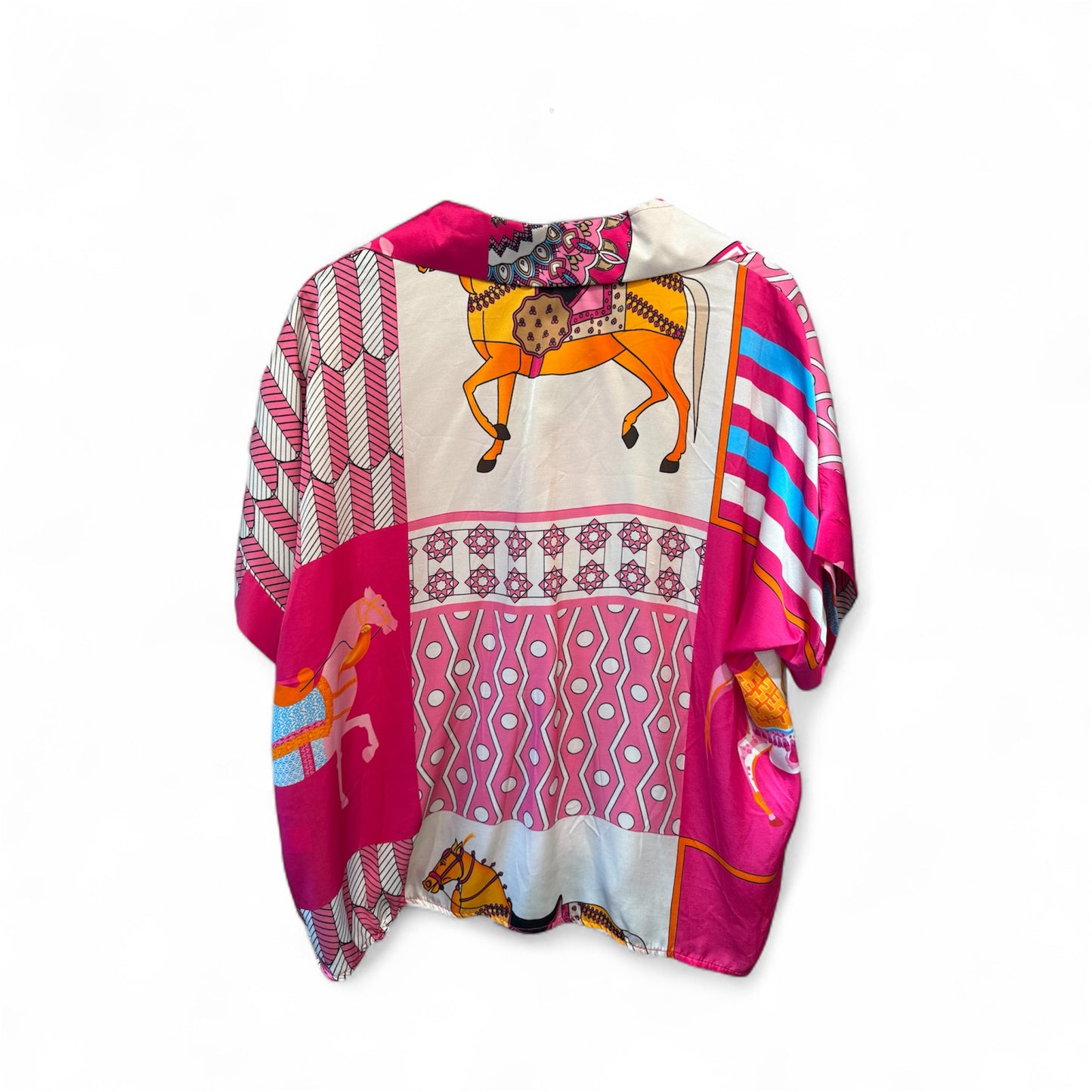 Luxe ‘Hermes’ Style Horse Print Tunic and Trousers Set