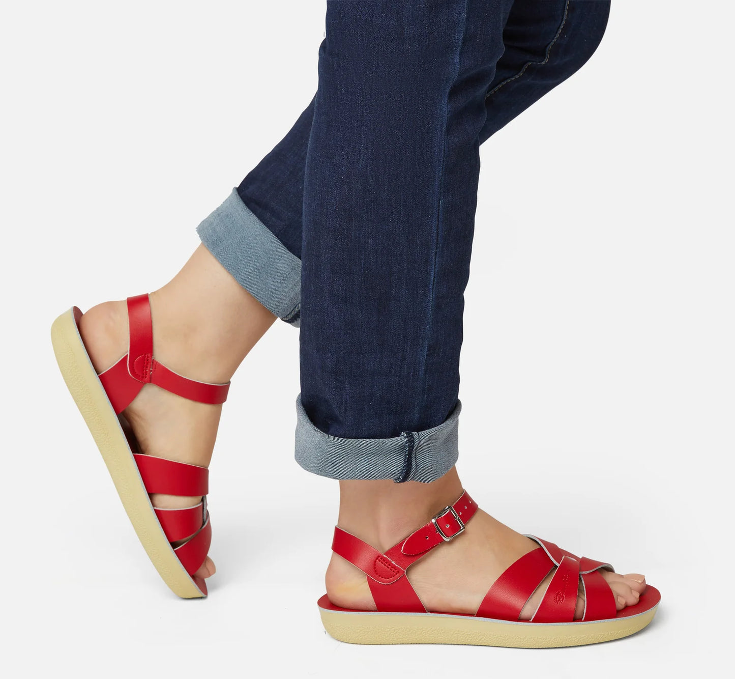 Saltwater Swimmer Red Womens sandal
