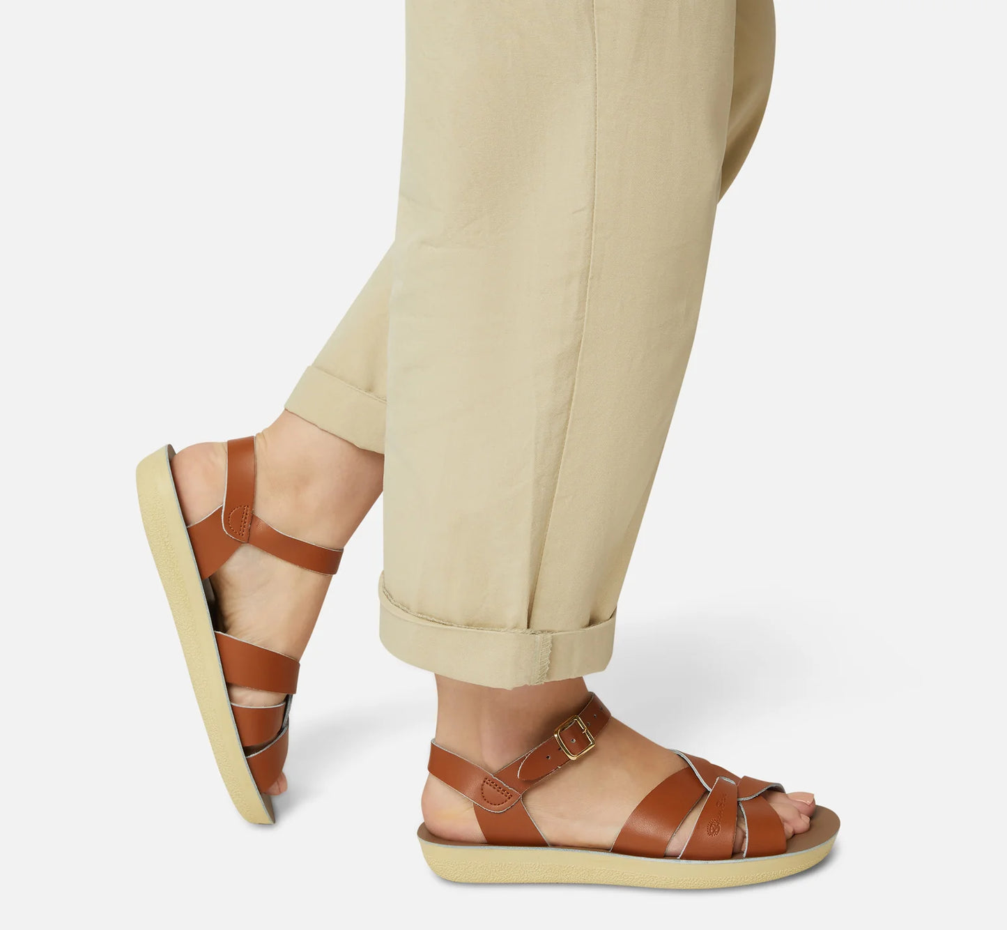 Saltwater Swimmer Tan Womens Sandal